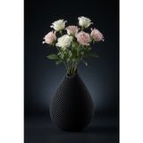 My Craft 3D MYCRAFT3D Damla Formlu Örgü Dokulu Dekoratif Vazo Şık Modern Salon Masa Raf Süsü Çiçeklik Ev Ofis Aksesuarı