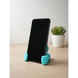 My Craft 3D MYCRAFT3D Emoji Tasarımlı Çift El Telefon Standı & Masaüstü Tutucu Sarı - Mavi