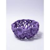 My Craft 3D MYCRAFT3D Organik Delikli Dekoratif Kase Modern Şık Hafif Dayanıklı Ev Dekoru 20X9 cm - Mor