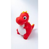 My Craft 3D MYCRAFT3D Sevimli Dinozor Çocuk Kumbarası Sarı Kırmızı - Kırılmaz Dekoratif Tasarruf Kutusu