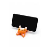 My Craft 3D MYCRAFT3D Turuncu Kedi Figürlü Tablet Telefon Tutucu Stand - 3D Baskı Ofis Masaüstü Aksesuarı ve Biblo