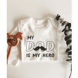 My Dad is My Hero Uzun Kol Çıtçıtlı Organik Bebek Body