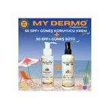 MY DERMO Spf50+ Koruyucu Güneş Kremi 100 ML + GÜNEŞ SÜTÜ 200 ML