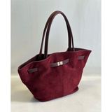 My Easy Shop Masbag Kadın Çanta Hakiki Süet Omuz Çantası - Bordo
