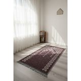 My Evilla Bordo Seccade Hafif Katlanabilir Yıkanabilir Namazlık Şık Motifli Çeyizlik ve Hediyelik - 70 x 120 cm