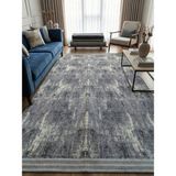 My Evilla Kumaş Halı Örtüsü Kaymaz Tabanlı 6m² Lastiksiz Kaydırmaz Yıkanabilir Toz Tutmaz Kolay Kullanım Salon Oturma Odası - Gri - 200 x 290 cm