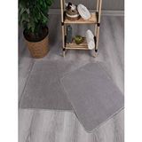 My Evilla Modern Dekoratif Kaymaz Taban Simirna Banyo Klozet Takımı 60x100-50x60 Gri