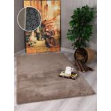My Evilla Modern Dekoratif Kaymaz Taban Simirna Halı Yolluk Vizon 100 x 100