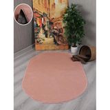 My Evilla Modern Dekoratif Kaymaz Taban Simirna Oval Halı Yolluk Pembe 100 x 200
