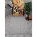 My Evilla Modern Dekoratif Lara Dokuma Salon Oturma Odası Balkon Mutfak Halısı Koridor Halı Yolluk 9401B Gri 60 x 100