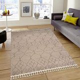 My Evilla Modern Dekoratif Vizon Bej İskandinav Halı 200 x 290