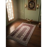 My Evilla Seccade Hafif Katlanabilir Yıkanabilir Namazlık Şık Motifli Çeyizlik ve Hediyelik Bordo 3 - 70 x 120 cm