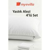 My Evilla Sıvı Geçirmez Yastık Alezi 50X70 cm – Su Geçirmez Yastık Koruyucu 2 Paket (4 Adet) - 50 x 70 cm - Beyaz