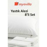 My Evilla Sıvı Geçirmez Yastık Alezi 50X70 cm – Su Geçirmez Yastık Koruyucu 4 Paket (8 Adet) - 50 x 70 cm - Beyaz