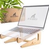 MY FAT GORILLA Dizüstü Bilgisayar Standı Bambu Ergonomik Kararlı Evrensel Tutucu, Dizüstü Bilgisayar için, Isı Dağılımı Etkisi nedeniyle Daha İyi Hava Akımı, 10-15 inç, Masa Yükseltici