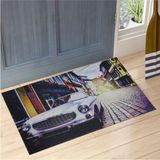 My Floor Old City Baskılı Çift Taraflı Kauçuk Kapı Önü Paspası - 45 x 70 cm - Renkli