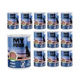 My Food Somonlu Pate 12x400 gr Yetişkin Köpek Konserve Maması