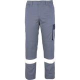 My Form Palmira Plus Harman Kumaş Pantolon-Grı Lacıvert - Gri - Lacivert - 2XL