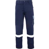 My Form Palmira Plus Harman Kumaş Pantolon-Lacıvert Grı - Lacivert - Gri