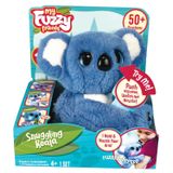 My Fuzzie Friends Sesli Işıklı Koala 25 cm: 50 Farklı Ses ve Tepkili Gökkuşağı Yanaklı İnteraktif Mavi Pelüş Oyuncak - Kola Sarılan Atıştırmalık Yapraklı Eğitici Çocuk Robot Figür Piller Dahil