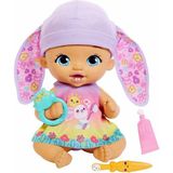 My Garden Baby Tavşan Bebek Bakım Zamanı 30 cm Pembe Çiçek Desenli Kız Bebek ve Aksesuar Seti