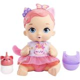 My Garden Baby Yavru Kedi Bebeğimin Bakım Zamanı - Pembe Saçlı Bebek (30 Cm),Bebek Bezi, Önlüğü, Biberonu Ve Aksesuarlar