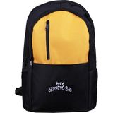 My Geppeto Bag Yeni Model Okul Sırt Spor Günlük Çantası Siyah Sarı - Siyah - Altın Sarı
