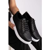 MY GROSS SHOES Erkek Siyah Günlük Ortopedik Dikişli Hafif Taban Yürüyüş Garantili Spor Ayakkabı