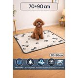 My Gusto Health Premium Yıkanabilir Köpek Eğitim Çiş Pedi 70x90 cm – 4 Katmanlı, Yüksek Emicilik, Kaydırmaz Taban