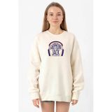 My Hero Academi Anime Earphone Jack Ekru Kadın 2İp Sweatshirt