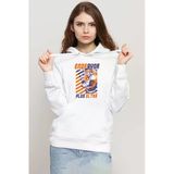 My Hero Academi Anime Endeavor Plus Ultra Beyaz Kadın 3İp Kapşonlu Sweatshirt