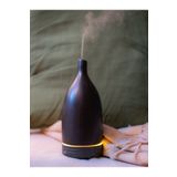MY HOME THERAPY Ultrasonik Aroma Nemlendirici Hava Difüzör Kokulu Uçucu Yağ Difüzör - Siyah Seramik
