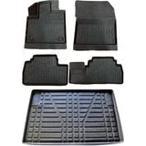My Jasmin Fiat Doblo 2023 Model 4d Havuzlu Paspas ve 4d Bagaj Havuzu Set - Siyah
