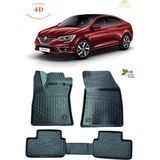 My Jasmin Renault Megane 4 Sedan 2016 Sonrası 4d Havuzlu Paspas Siyah Renk