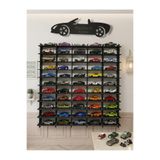My Kids Room 50 Araç Kapasiteli İsimli Araba Rafı - Dekoratif Çocuk Odası Oyuncak Organizer(HOTWHEELS VE MATCBOX ARABALARI IÇİN UYGUNDUR)