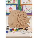 My Kids Room Boyanabilir Atatürk ve Ay-Yıldız Ahşap Oyuncak Etkinlik Aktivite 1 Adet - Kahverengi