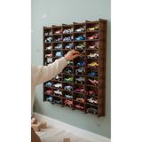 My Kids Room Oyuncak Araba Rafı 1/64 Banu Renk 50'li Dekoratif Çocuk Odası Oyuncak Organizer (HOTWHEELS VE MATCBOX ARABALARI IÇİN UYGUNDUR)