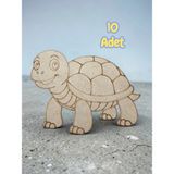 My Kids Room Sevimli Kaplumbağa Boyama Aktivite Sanat Okul Öncesi Anaokulu Kreş Etkinlik Seti 10LUS - Kahverengi