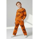 My Kids Wear Erkek Çocuk 3 Iplik Şardonlu Rahat Kalıp Eşofman Takımı 2-8 Yaş 12377 - 2 - 3 Yaş - Turuncu