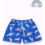 My Kids Wear Erkek Çocuk Desenli Deniz Şortu 3-16 Yaş 12415 - Karışık - Petrol - 10 - 11 Yaş