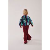 My Kids Wear Kız Çocuk Bayramlık Payetli Ceket & Ispanyol Paça Tayt Takımı 12476 - 3 - 4 Yaş - Bordo