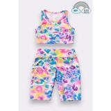My Kids Wear Kız Çocuk Çok Amaçlı Batik Desenli Mayo & Spor Takımı 12428 - Çok Renkli-KR3 - 6 - 7 Yaş