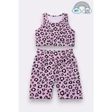 My Kids Wear Kız Çocuk Çok Amaçlı Desenli Mayo & Spor Takımı 12441 - Karışık - Somon - 3 - 4 Yaş