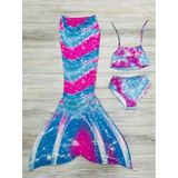 My Kids Wear Kız Çocuk Deniz Kızı Mayo Kostüm Renkli Çok Renkli