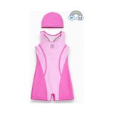 My Kids Wear Kız Çocuk Deniz Yüzücü Mayoları 5-16 Yaş 12614 Pembe