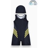 My Kids Wear Kız Çocuk Deniz Yüzücü Mayoları 5-16 Yaş 12629 - Karışık - Vizon - 7 - 8 Yaş