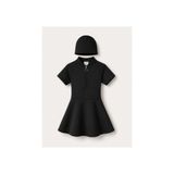 My Kids Wear Kız Çocuk Kısa Kollu Fermuarlı Mayo Uv Korumalı Deniz ve Havuz Mayosu 12780 - 9 - 10 Yaş - Siyah