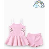 My Kids Wear Kız Çocuk Nakış Detaylı Garson Boy Mayo 5-14 Yaş 12596 - Açık Pembe - 9 - 10 Yaş