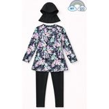 My Kids Wear Kız Çocuk Tesettür Mayo 3’lü Takım (Üst + Tayt + Bone) 12567 - Karışık - Pembe - 7 - 8 Yaş