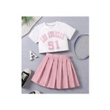 My Kids Wear Pile Etekli Baskılı Kız Çocuk Takım